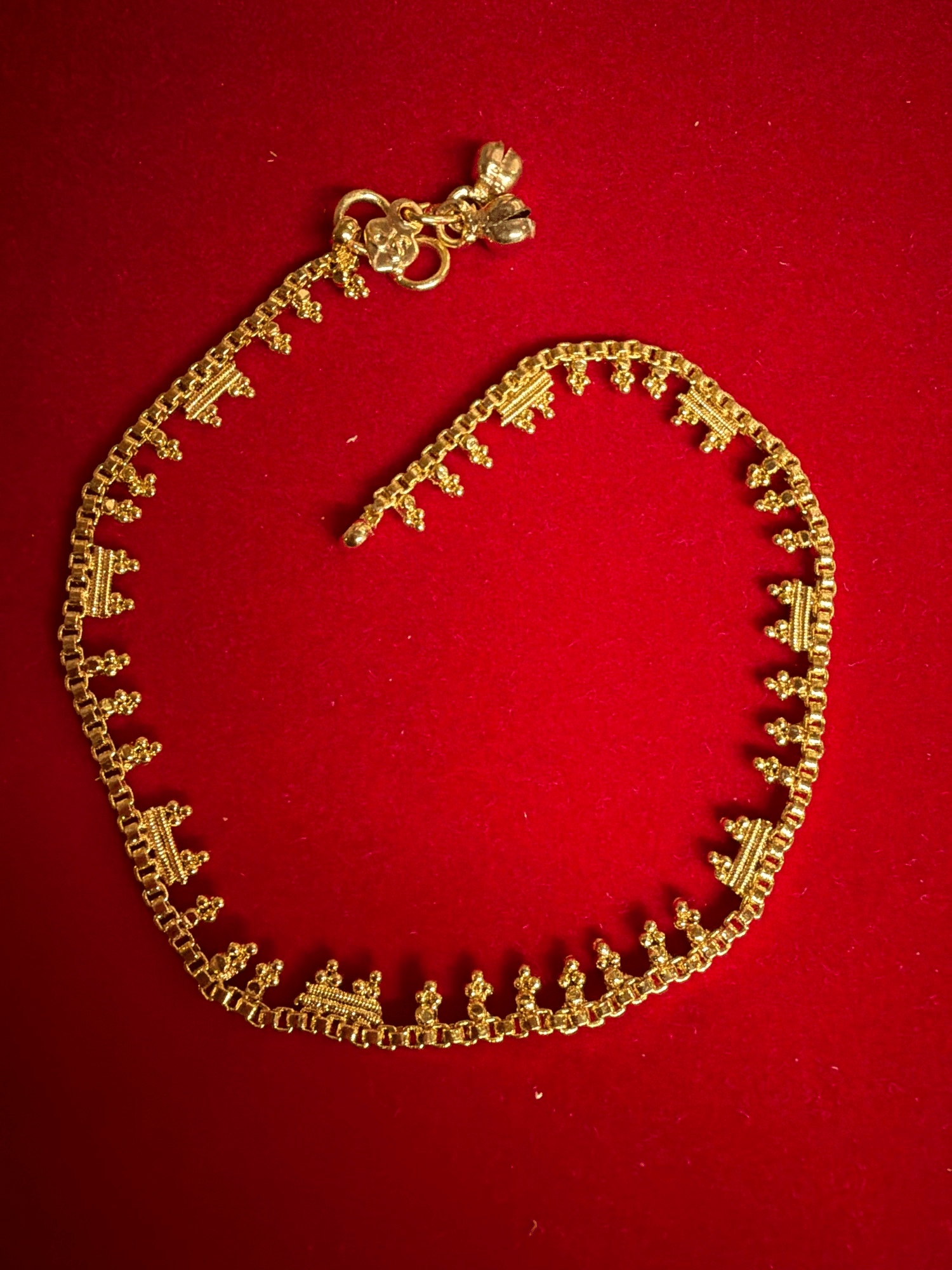Gold Plated Anklets P-08