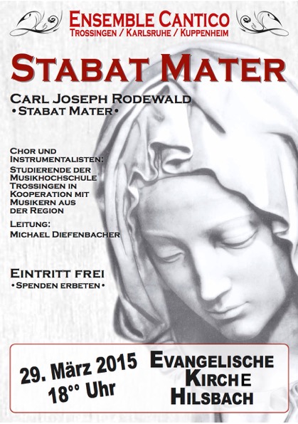 Plakat Stabat Mater.Hilsbach