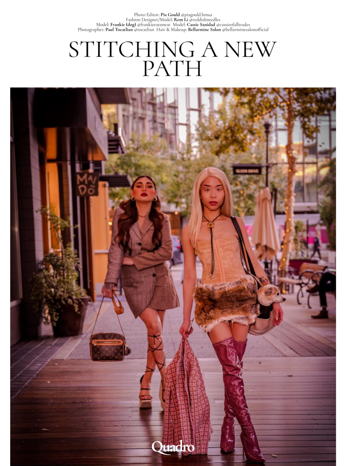 QUADRO Magazine Presents: ‘Stitching A New Path' Featuring Cassandra Amor Wells and Remi Li: Image2, image 4.
