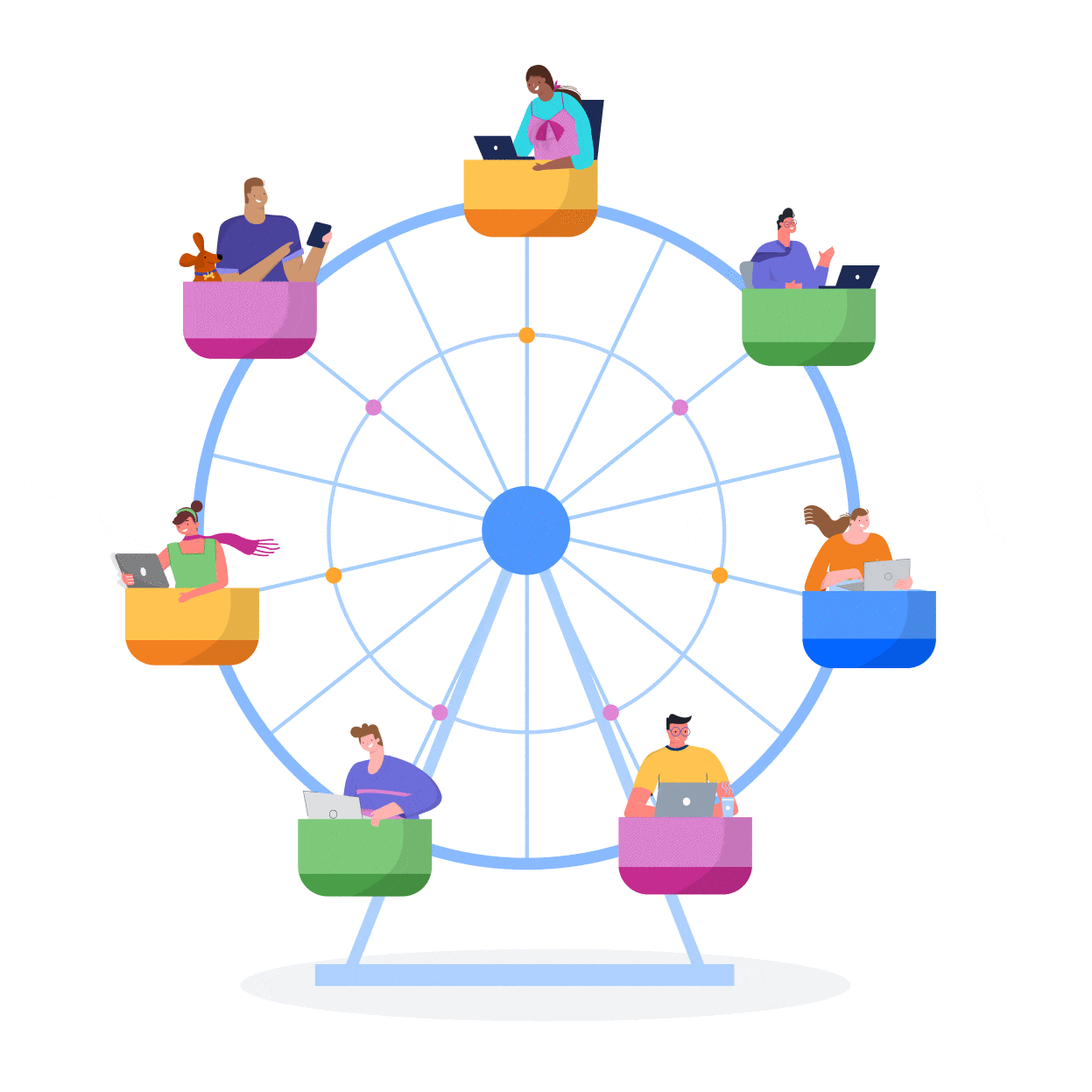 Kissflow Work Platform Overview Video - Artistic Colorful Texture - 4K