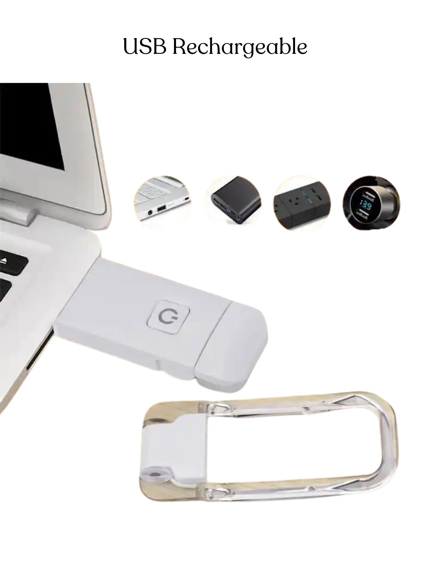 Led Usb Rechargeable Book Reading Light Kitabay