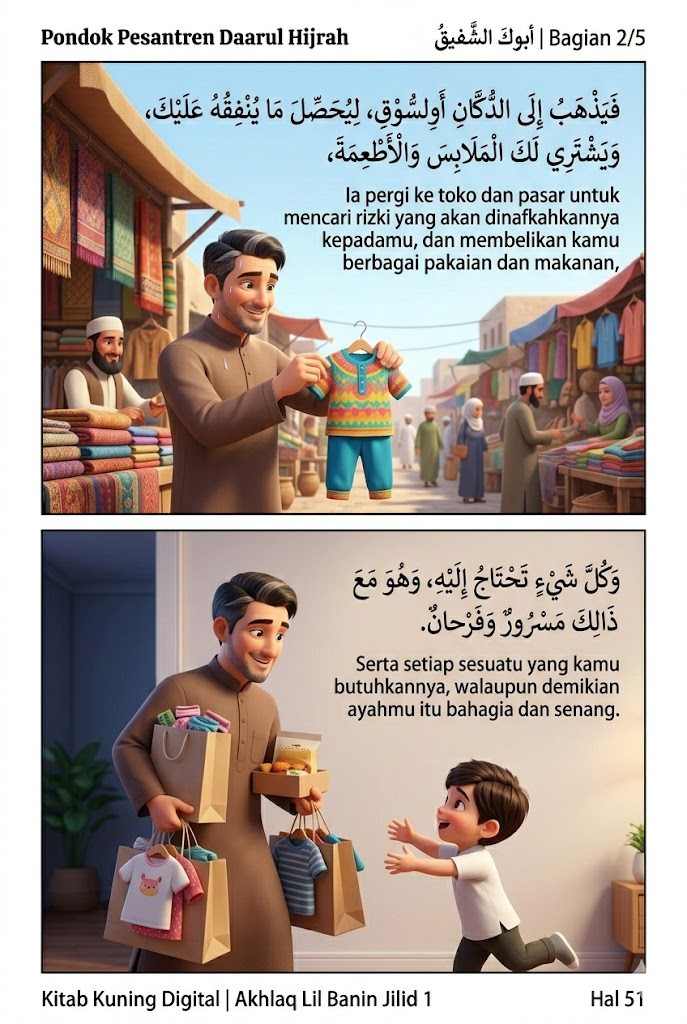 Komik Akhlaq Lil Banin Jilid 1 – أبوك الشفيقُ 