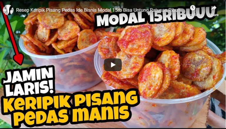 Lihat informasi nilai gizi, komposisi, nomor izin bpom, sertifikat halal mui, dan sertifikat sni tepung terigu bogasari cakra kembar. Jualan Keripik Pisang Manis Pedas Ini Resepnya