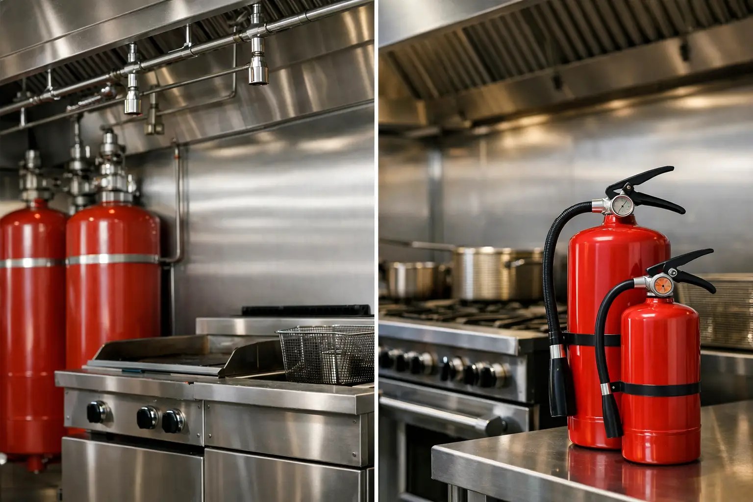 Suppression System vs Fire Extinguishers Compared