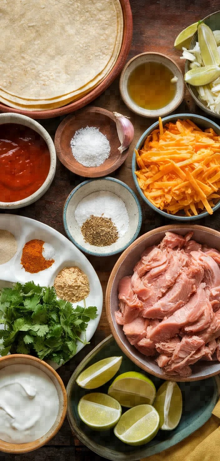Ingredients photo for Red Chile Enchiladas Recipe