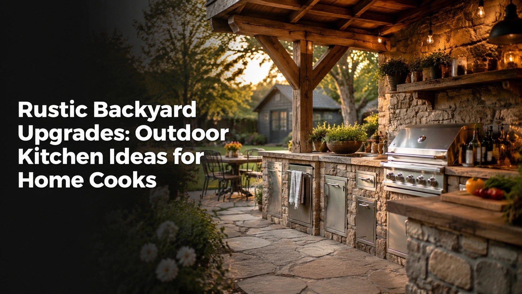 Rustic Backyard Upgrades: Outdoor Kitchen Ideas for Home Cooks