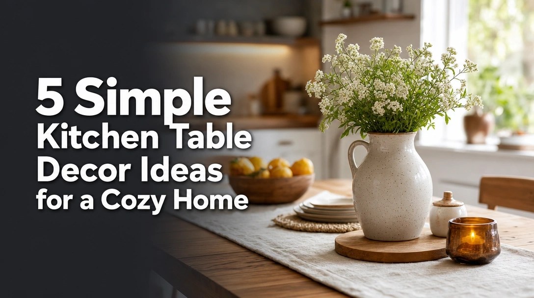 5 Simple Kitchen Table Decor Ideas for a Cozy Home