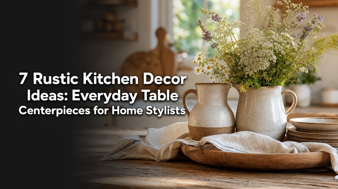 7 Rustic Kitchen Decor Ideas: Everyday Table Centerpieces for Home Stylists