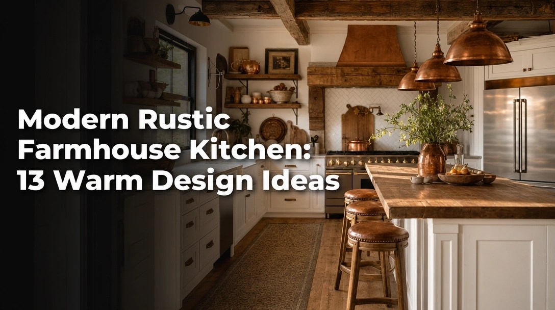 Modern Rustic Farmhouse Kitchen: 13 Warm Design Ideas