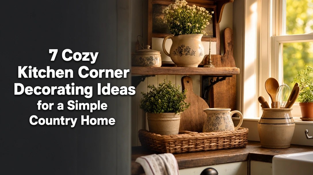 7 Cozy Kitchen Corner Decorating Ideas for a Simple Country Home