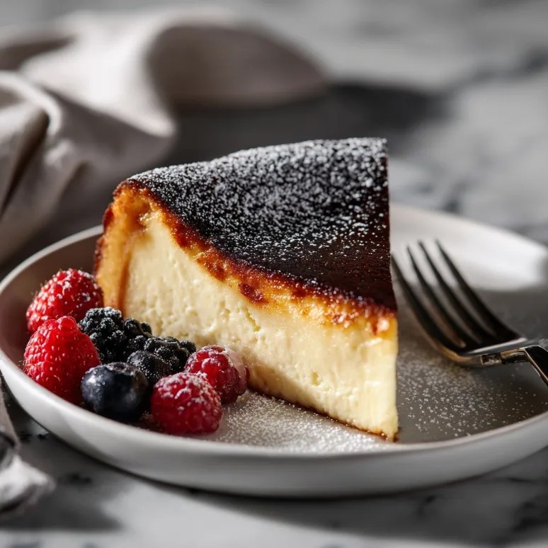 Indulgent Burnt Basque Cheesecake 🍰