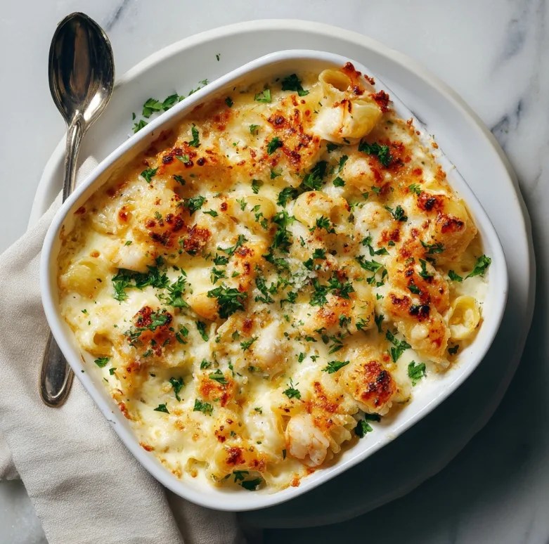 Creamy Seafood Gratin Pasta Bake Recipe