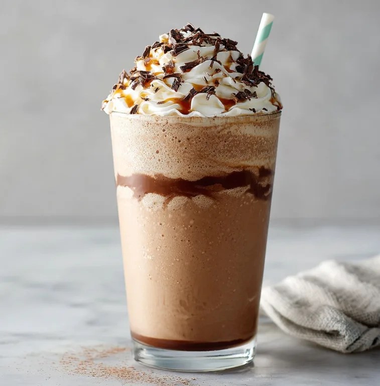 Banana Caramel Chocolate Frappuccino – Easy Homemade Café Drink
