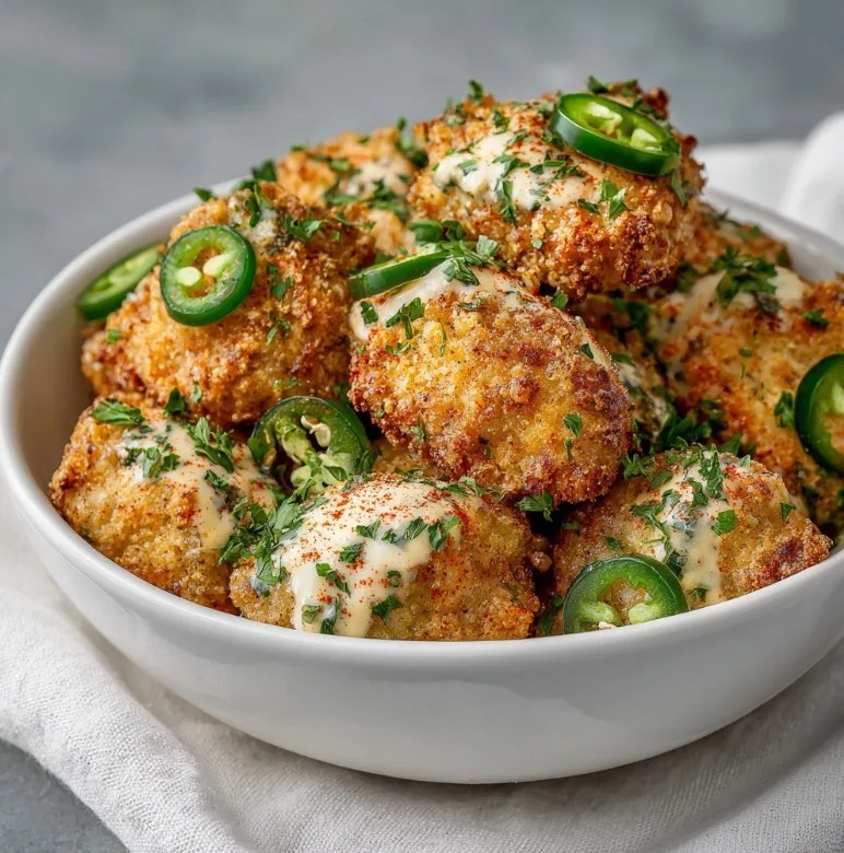 Cheesy Jalapeño Ranch Chicken Poppers – The Ultimate Spicy, Crispy Appetizer
