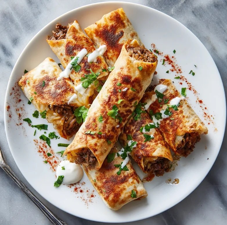 Beef and Cheese Chimichangas – Crispy, Cheesy, Irresistible Comfort Food