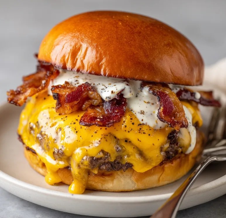 Crack Burgers Recipe – The Ultimate Bacon Ranch Cheeseburger