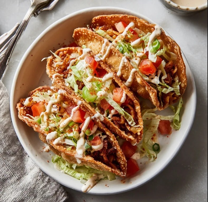 Crispy Chicken Wonton Tacos – The Ultimate Crunchy Fusion Favorite