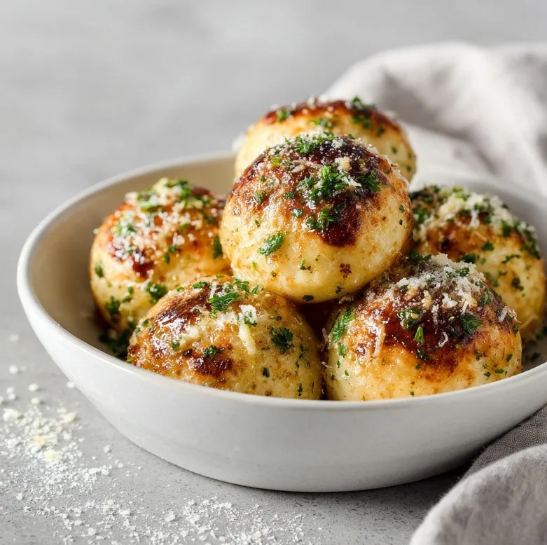 Garlic Parmesan Cheeseburger Bombs – Easy Party Snack Everyone Loves
