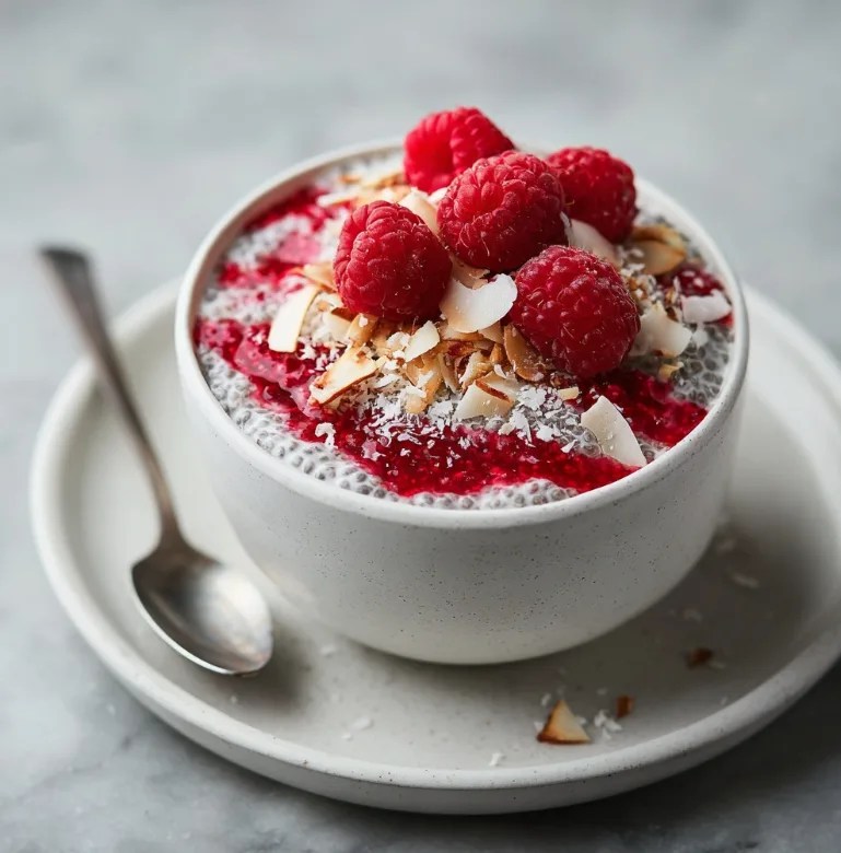 Viral Raspberry Coconut Chia Pudding – The Creamy, Healthy Recipe Everyone Is Obsessed With