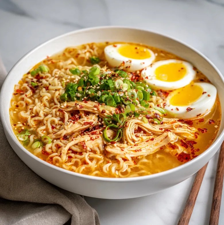 Creamy Spicy Chicken Ramen Bowl – The Ultimate Comfort Food Dinner