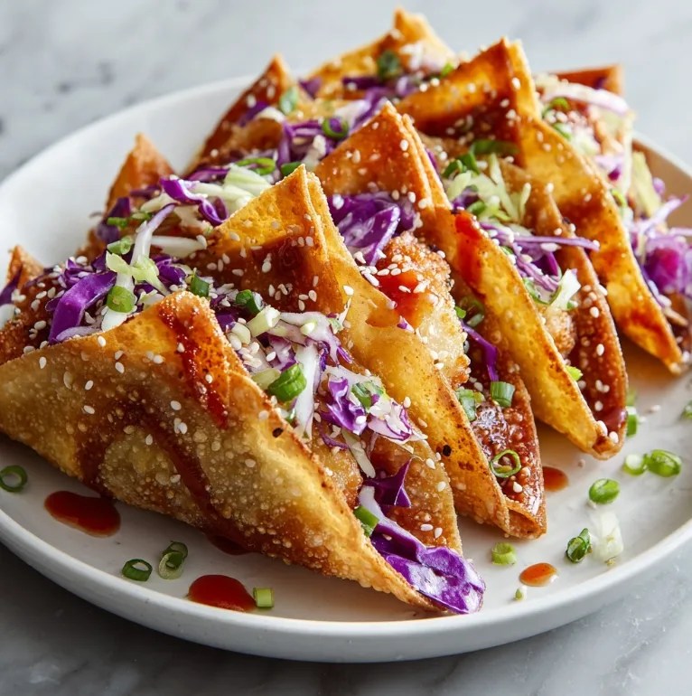 Crispy Chicken Wonton Tacos – The Ultimate Crunchy, Flavor-Packed Appetizer