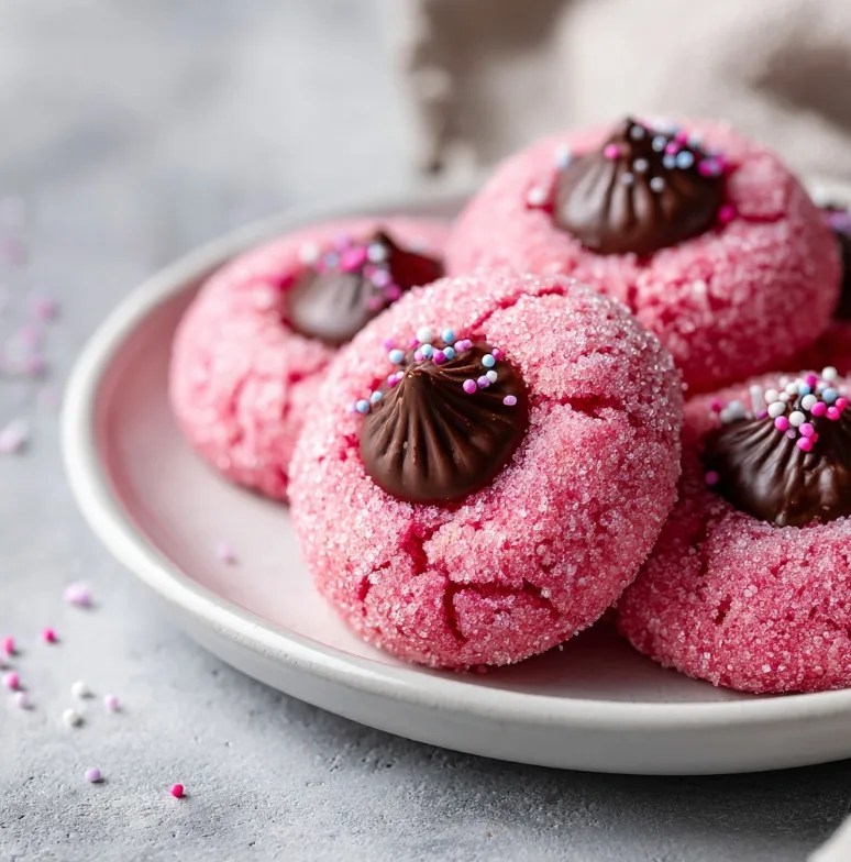 Strawberry Kiss Cookies for Holidays – Soft, Sweet & Perfectly Festive