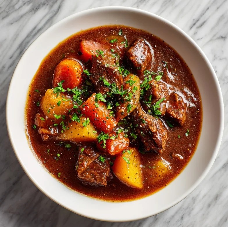 Old-Fashioned Beef Stew Recipe – A Hearty Classic Comfort Food Dinner