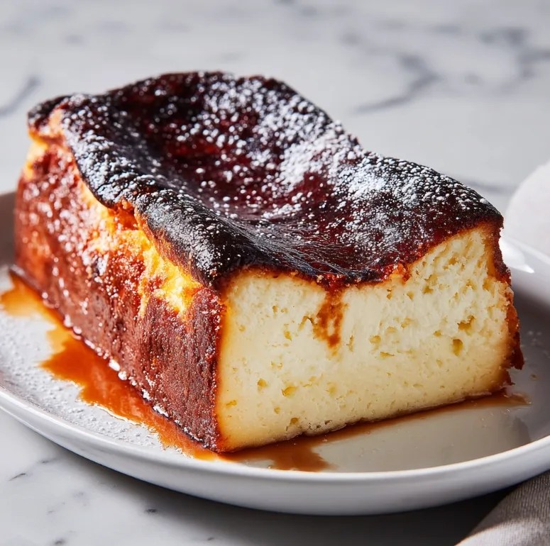 Burnt Basque Cheesecake in a Loaf Pan – Ultra Creamy & Foolproof