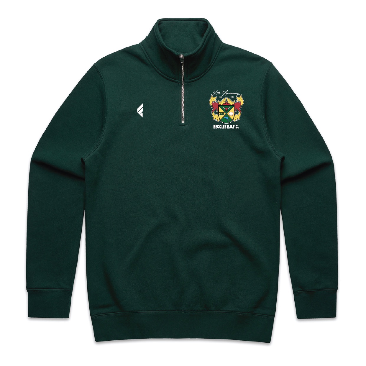 Beccles RUFC – 60th Anniversary Heritage 1/4 Zip – Chest Crest
