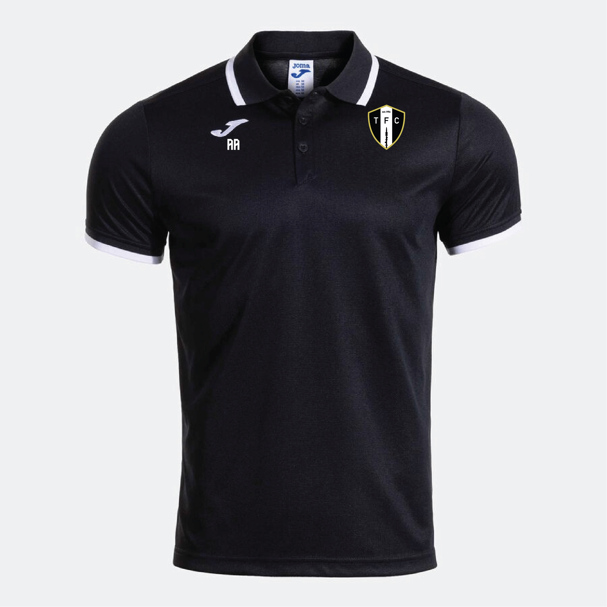 Tacolneston FC – Joma Combi Premium Polo Shirt – Black White