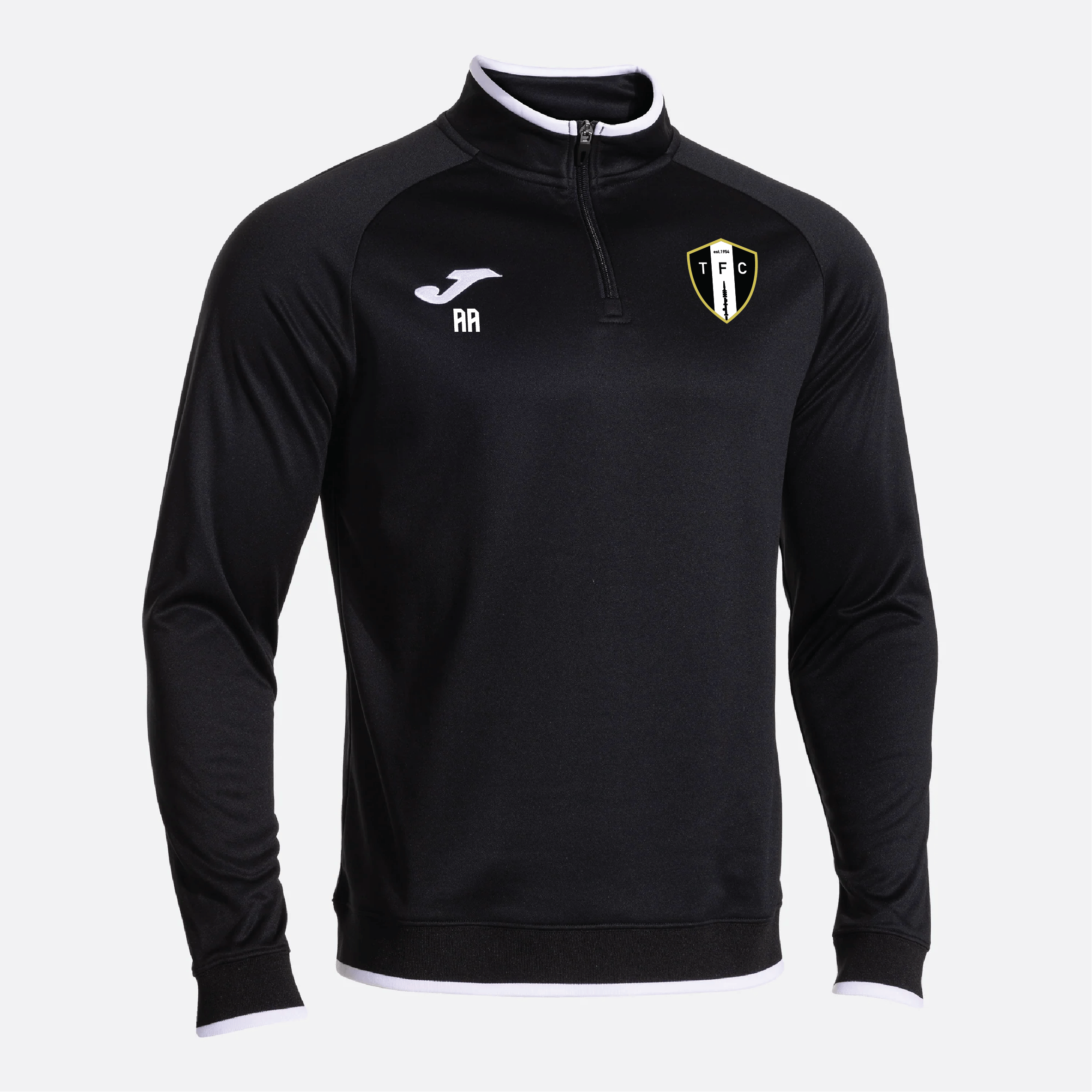 Tacolneston FC – Joma Combi Premium 1/4 Zip Sweatshirt – Black White