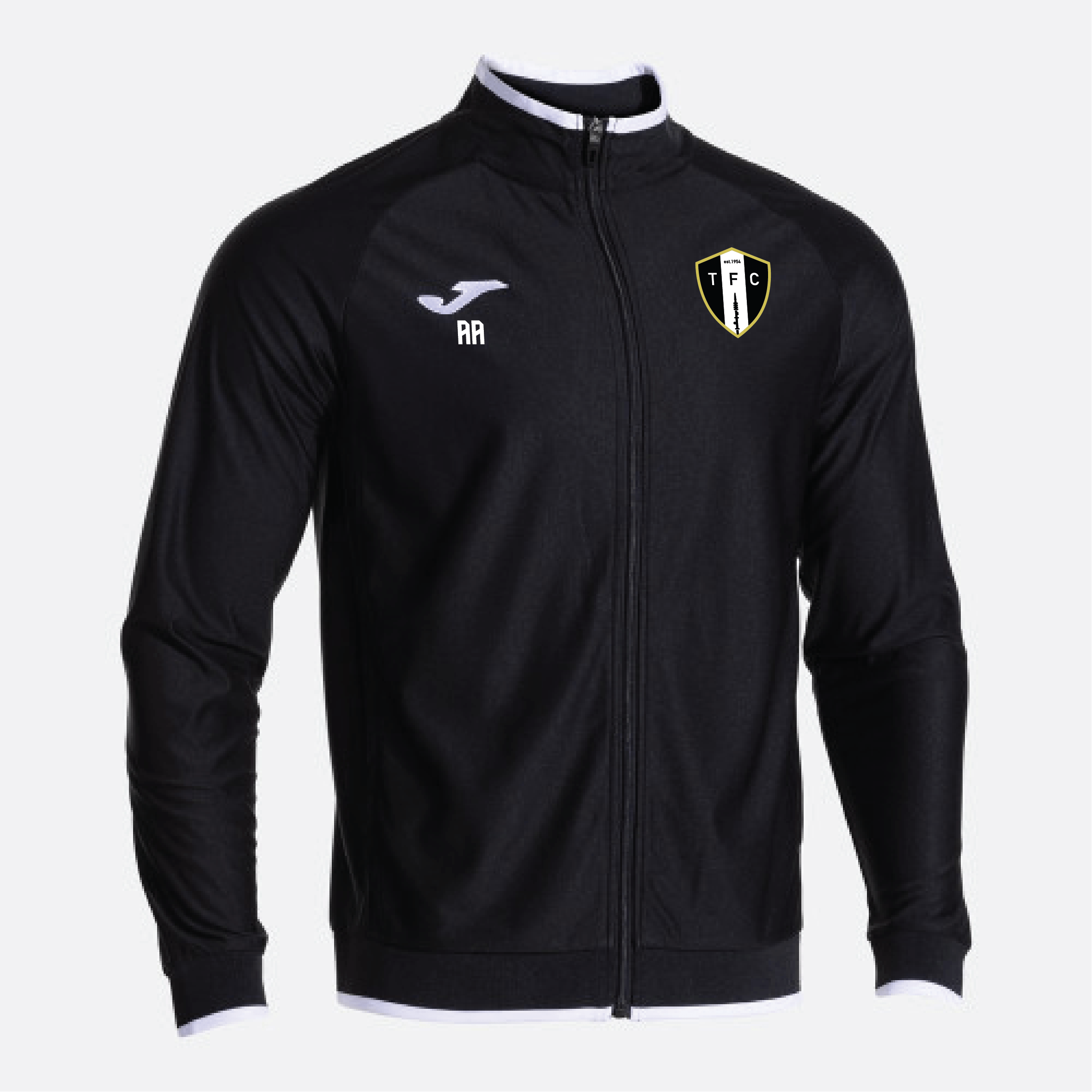 Tacolneston FC – Joma Combi Premium Full Zip Sweatshirt – Black White