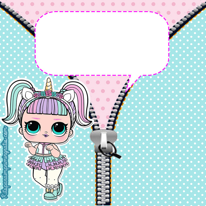 muñeca lol unicornio para imprimir