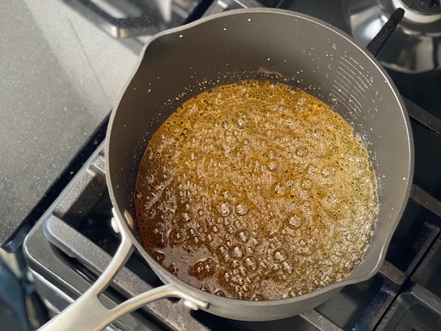 sugar turns brown