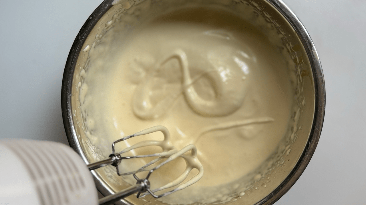 ready with egg mixture