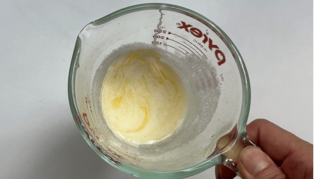 butter and heavy cream mixture