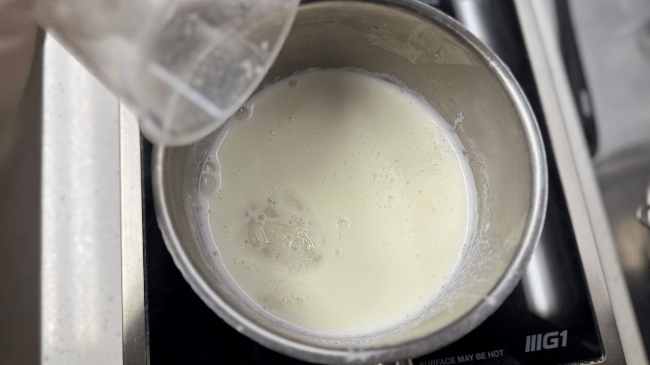adding bloomed gelatin