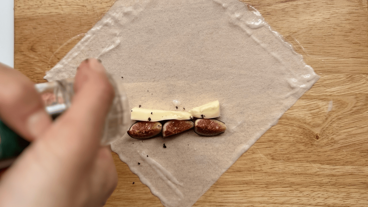 add brie cheese for fig harumaki