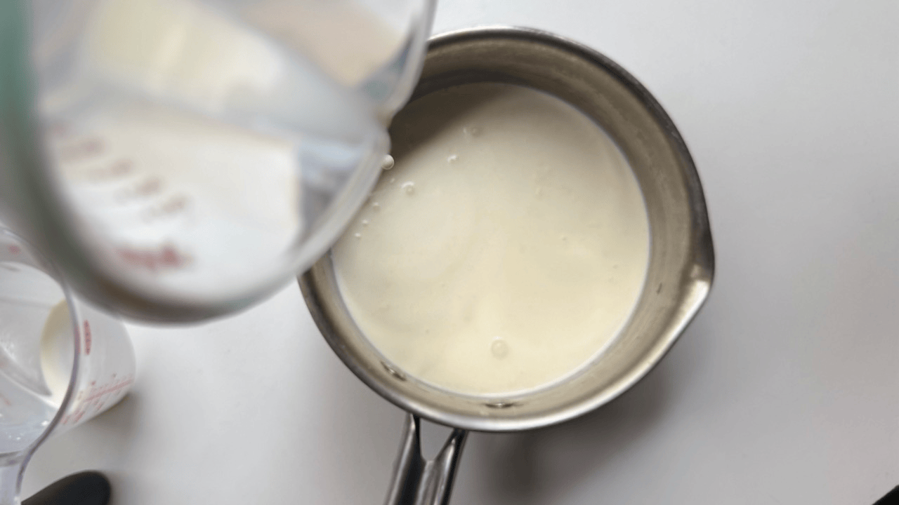 heat the milk and cream