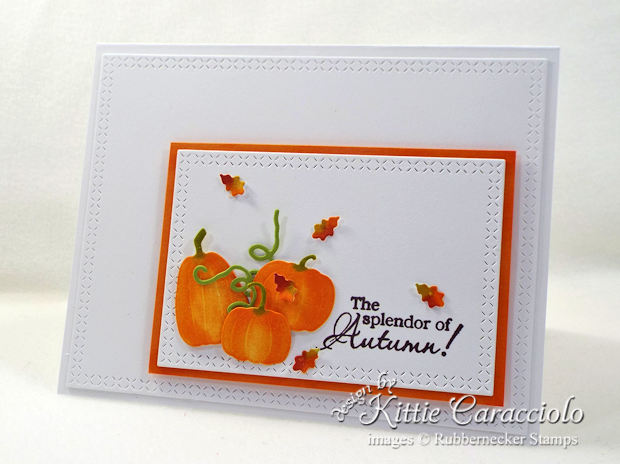 Come see how I made this CAS pumpkins and leaves card.