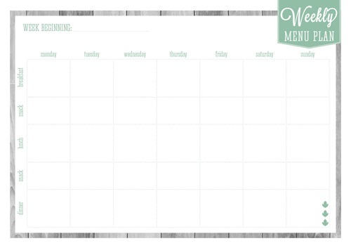 45 printable weekly meal planner templates kittybabylovecom