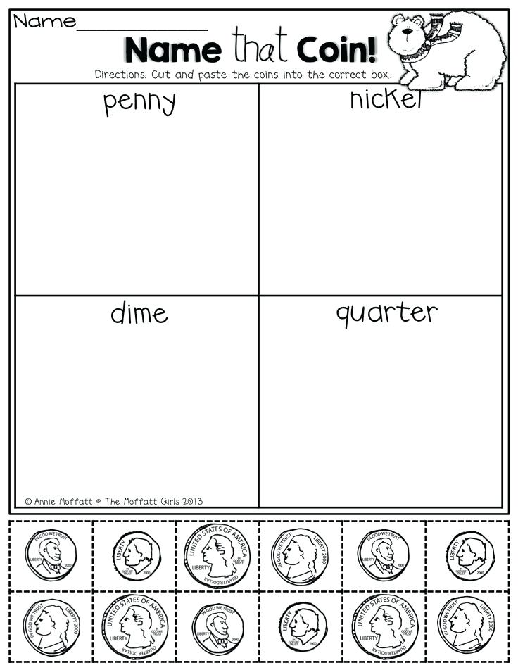 30 identifying coins and coin values worksheets kitty
