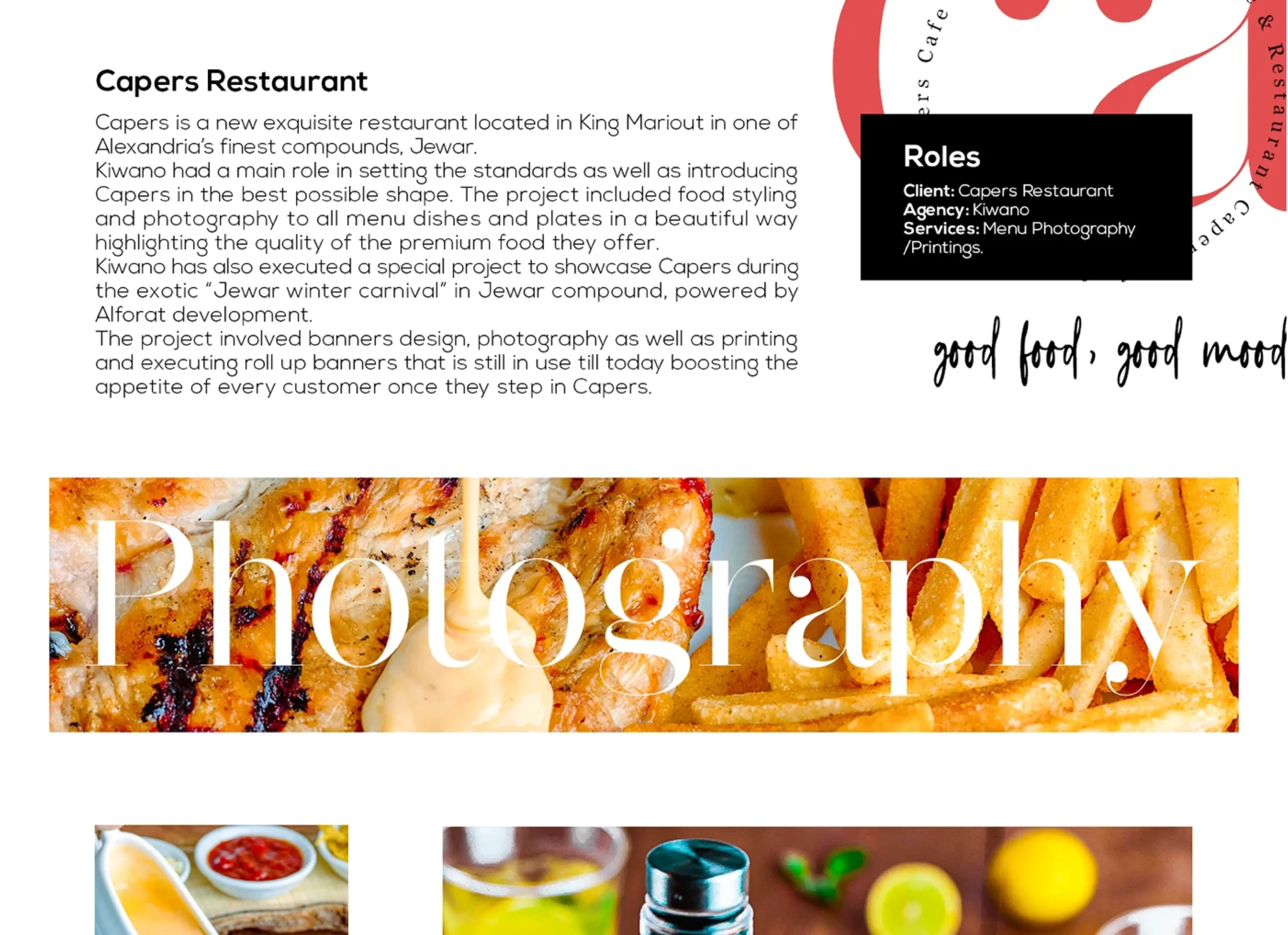 Capers Café by Kiwano Marketing & Media Agency in Egypt | Restaurant Branding & Content Design 4