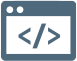 Website icon representing Web UX and conversion