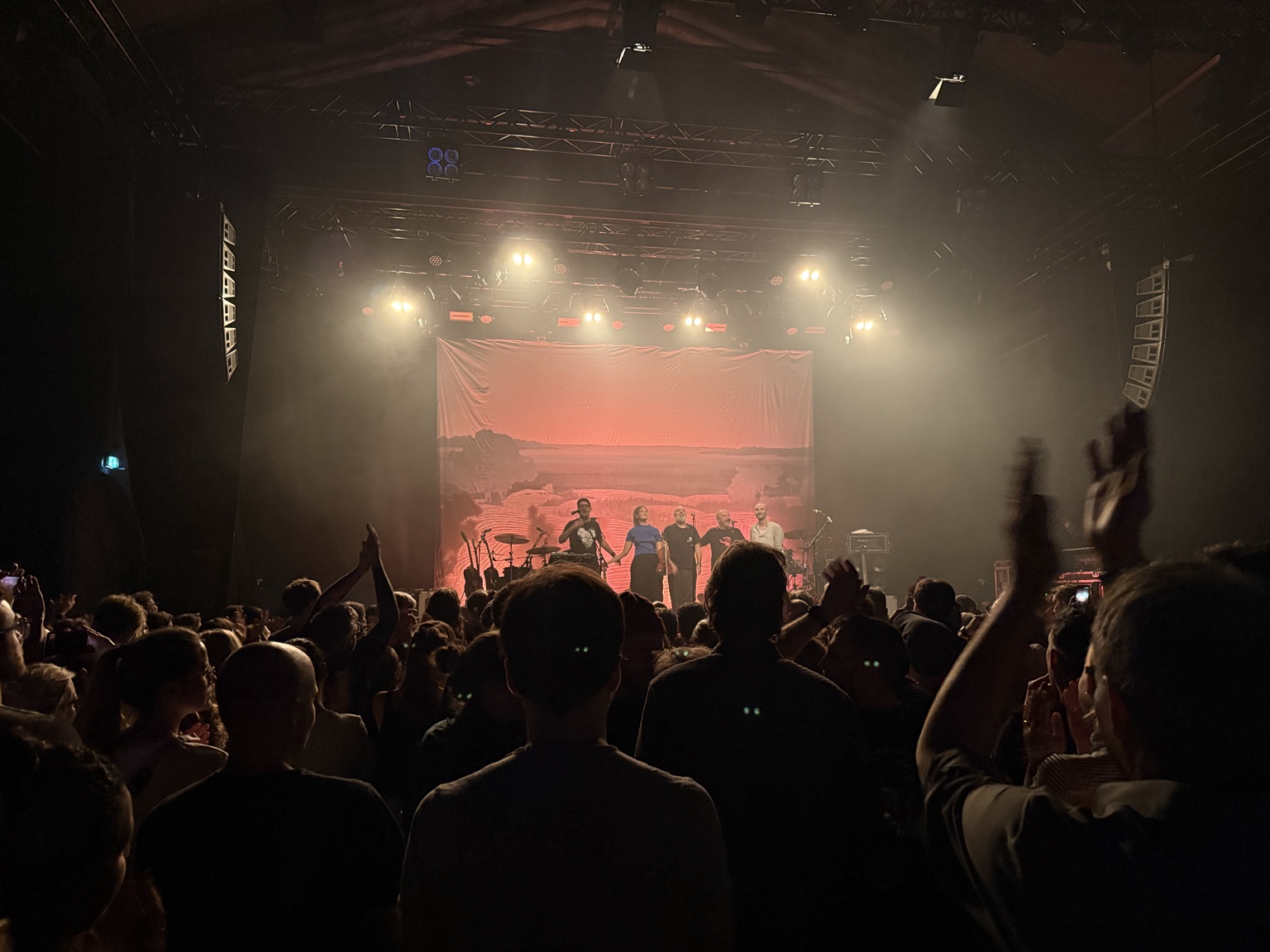 The five musicians taking their final bow.