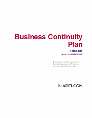 Business Continuity Plan Template Ms Word Excel Templates Forms Checklists For Ms Office And Apple Iwork