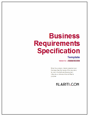 Business Requirements Specification Template Ms Word Excel Visio Templates Forms Checklists For Ms Office And Apple Iwork