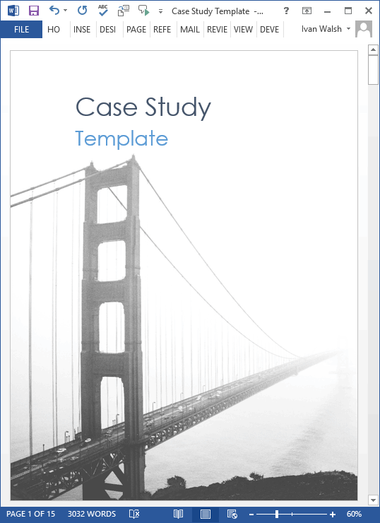 How To Structure A Business Case Study Templates Forms Checklists For Ms Office And Apple Iwork