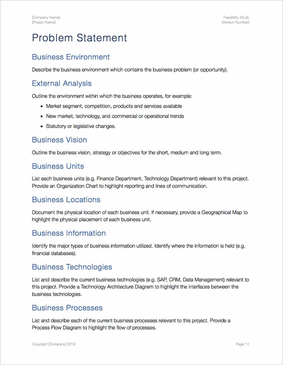 Feasibility Study Template Apple Templates Forms Checklists For Ms Office And Apple Iwork