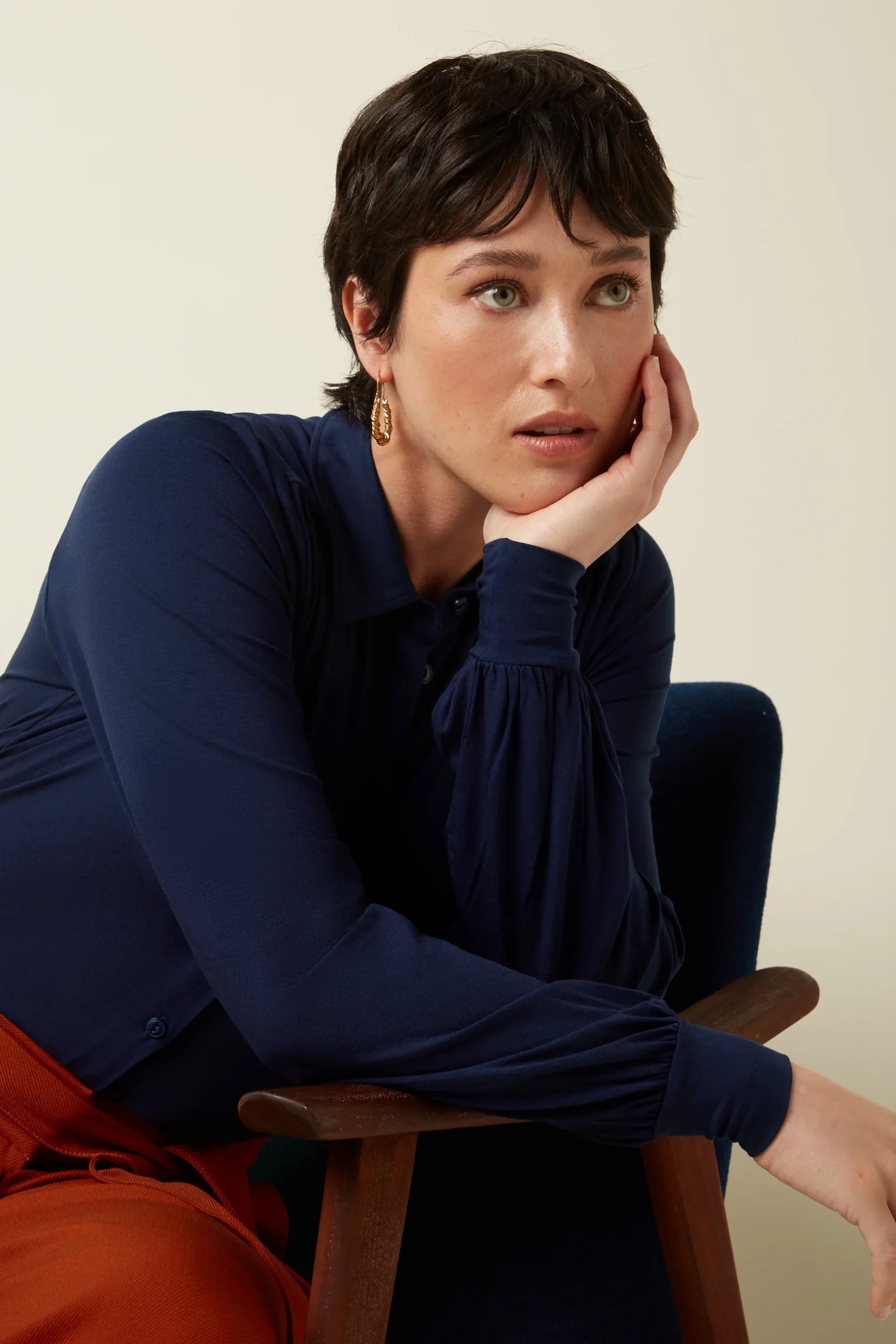 Bluse Carina Light Blau